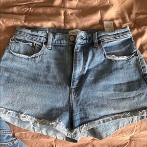 Abercrombie & Fitch Light Blue Jean Shorts